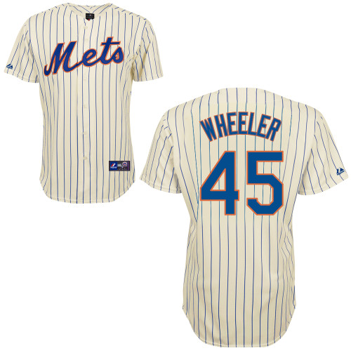 Zack Wheeler #45 Youth Baseball Jersey-New York Mets Authentic Home White Cool Base MLB Jersey